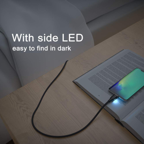 NetDot Magnetic Charging Cable, Gen10 Nylon Braided 3.3 ft, BLACK - Fresh Stock Dated December 2025