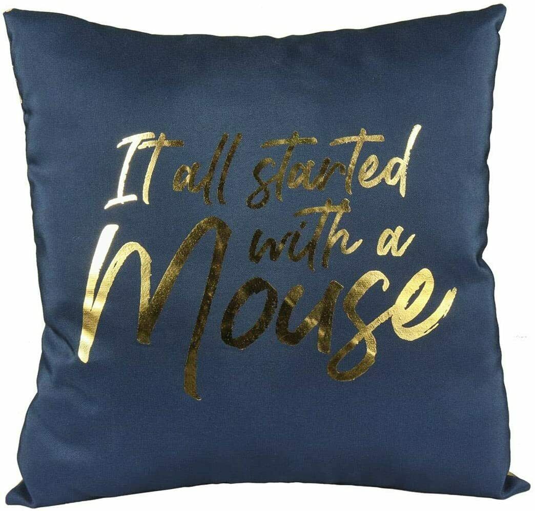 Decorative Mickey Mouse 1928 Cuddle Pillow 15 11/16x15 11/16in Decode 100% - Fresh Stock Dated December 2025