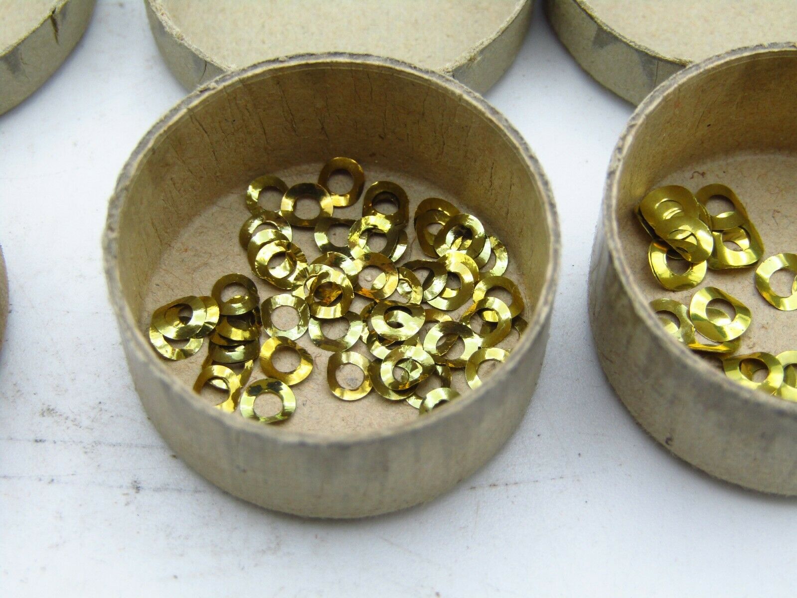 SET OF JUSTRITE ROUND DIAL WASHERS MISSING 1 SIZES 2, 3, 3.5 & 4 FOR WATCHES w2 - Fresh Stock Dated February 2026