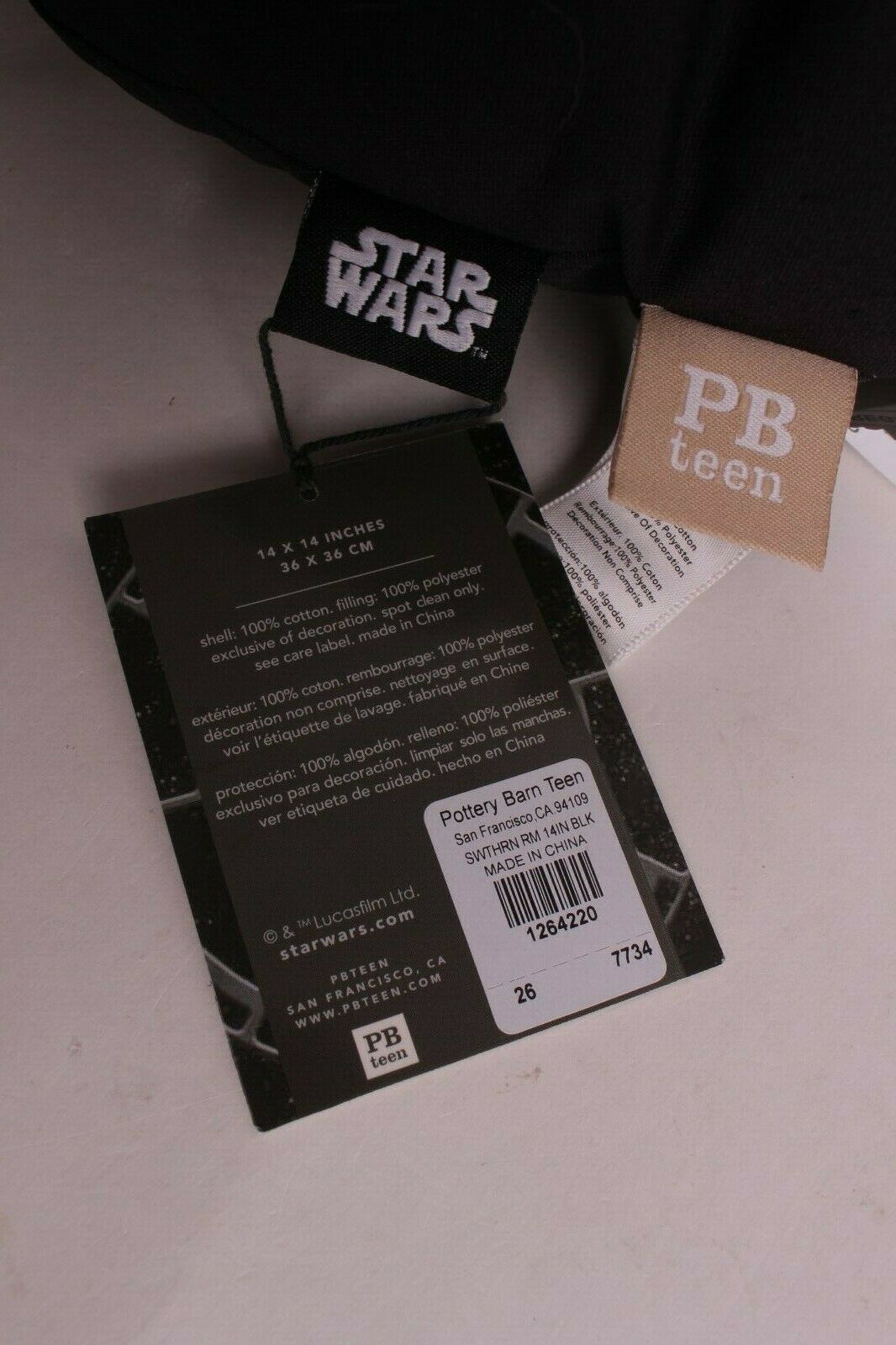 Pottery Barn PB Teen Star Wars Emperor's Throne Room pillow, emperors 14