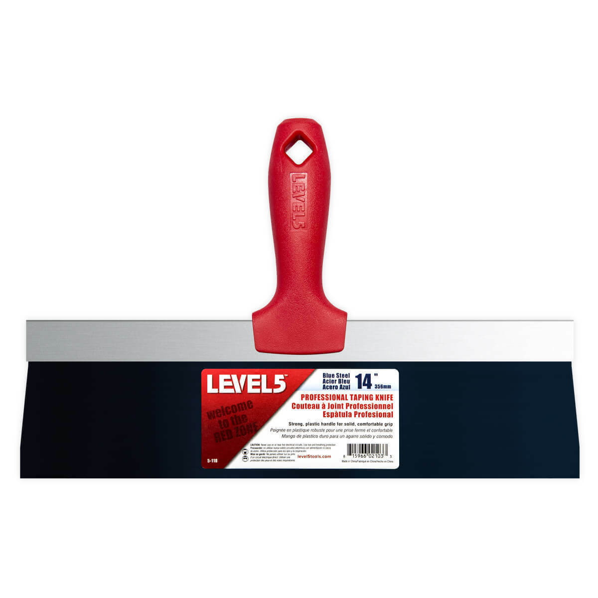 LEVEL5 #5-605 6pc Blue Steel Flexible Scraper Finishing Knives w/ Pan | NIB - Fresh Stock Dated February 2026