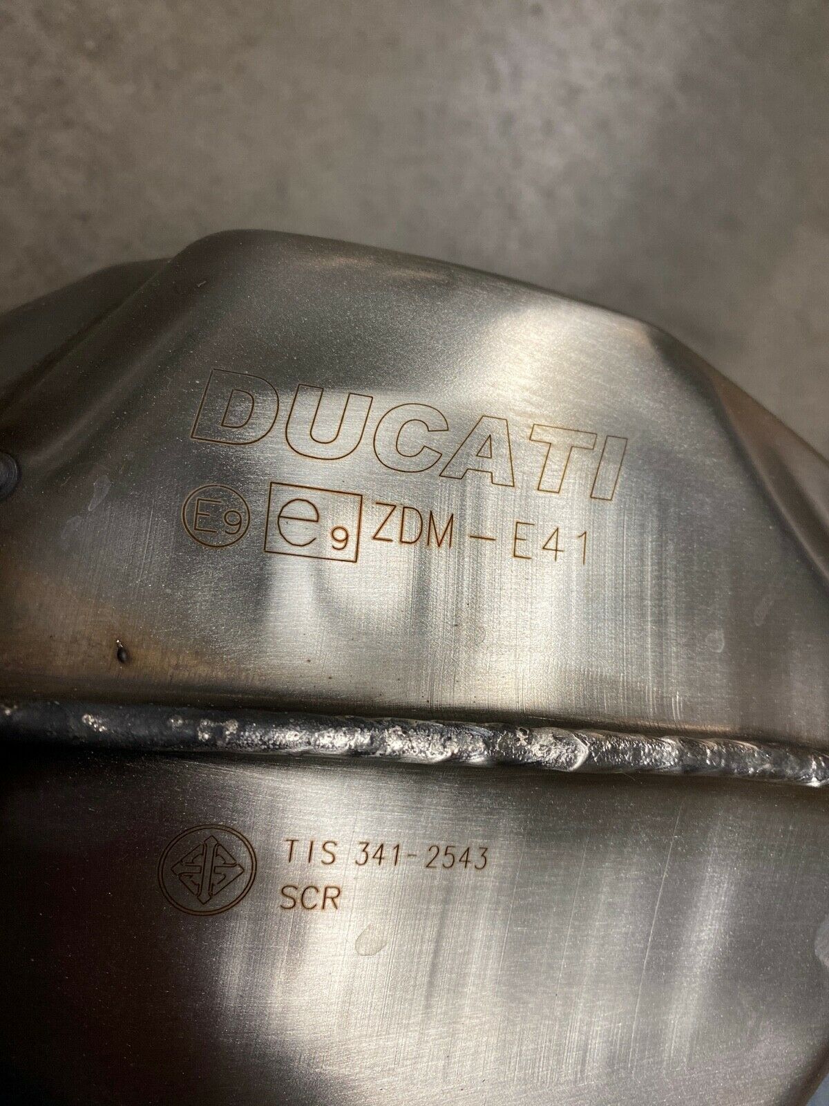 Ducati Scrambler 2015 Termigoni Exhaust Zdm-a110 Evo-line MUFFLER SILENCER PIPE - Fresh Stock Dated February 2026