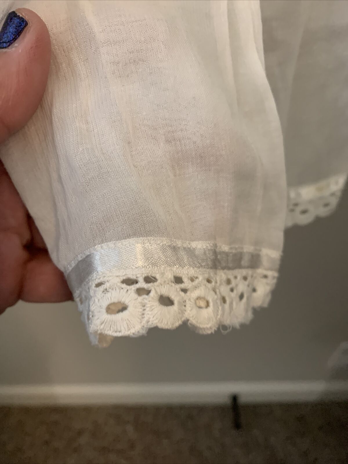 Vintage cottage core skirt, ivory embroidered, Large, Midi - Fresh Stock Dated March 2026