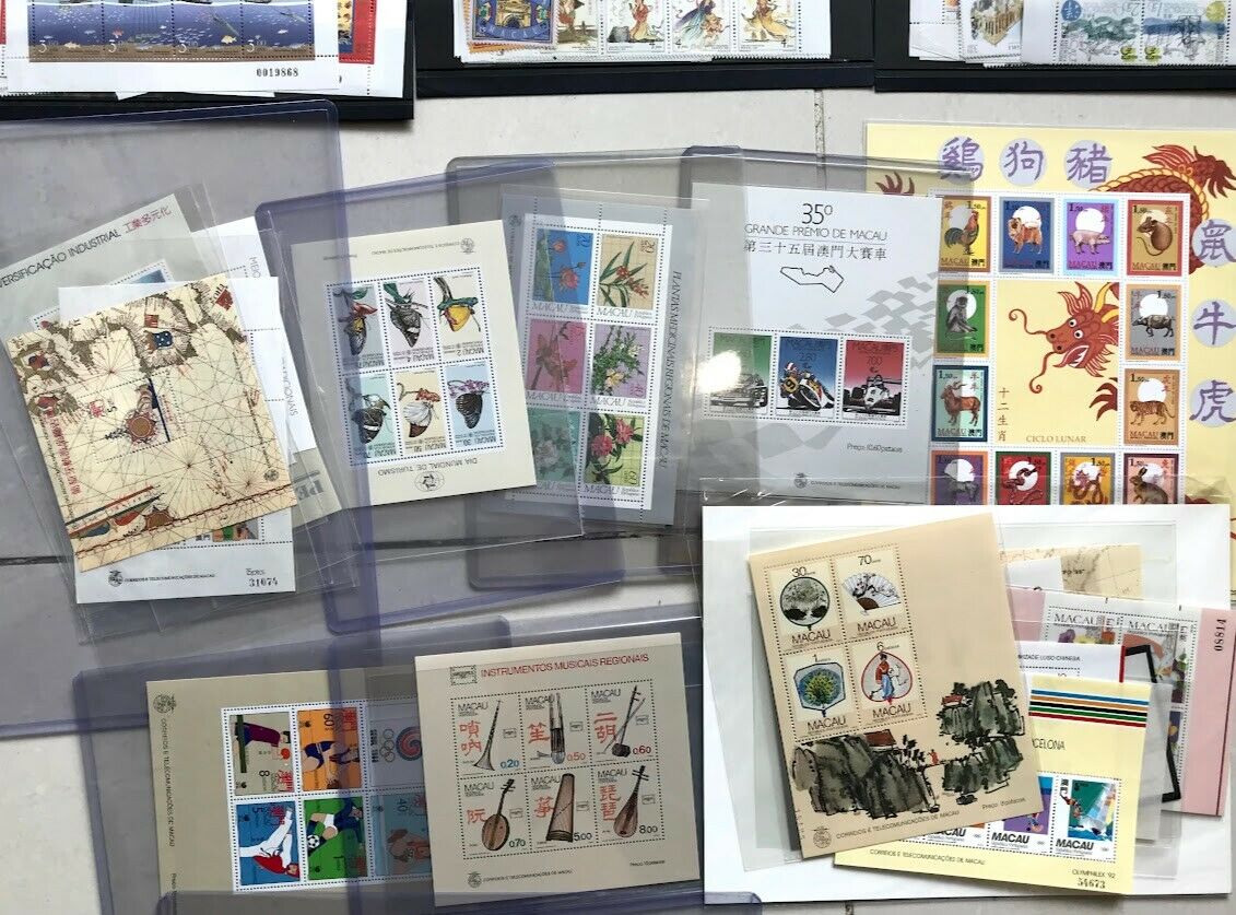 Macau 1982  ~ 1999  年票  Whole Year Full stamps set MNH - Fresh Stock Dated December 2025