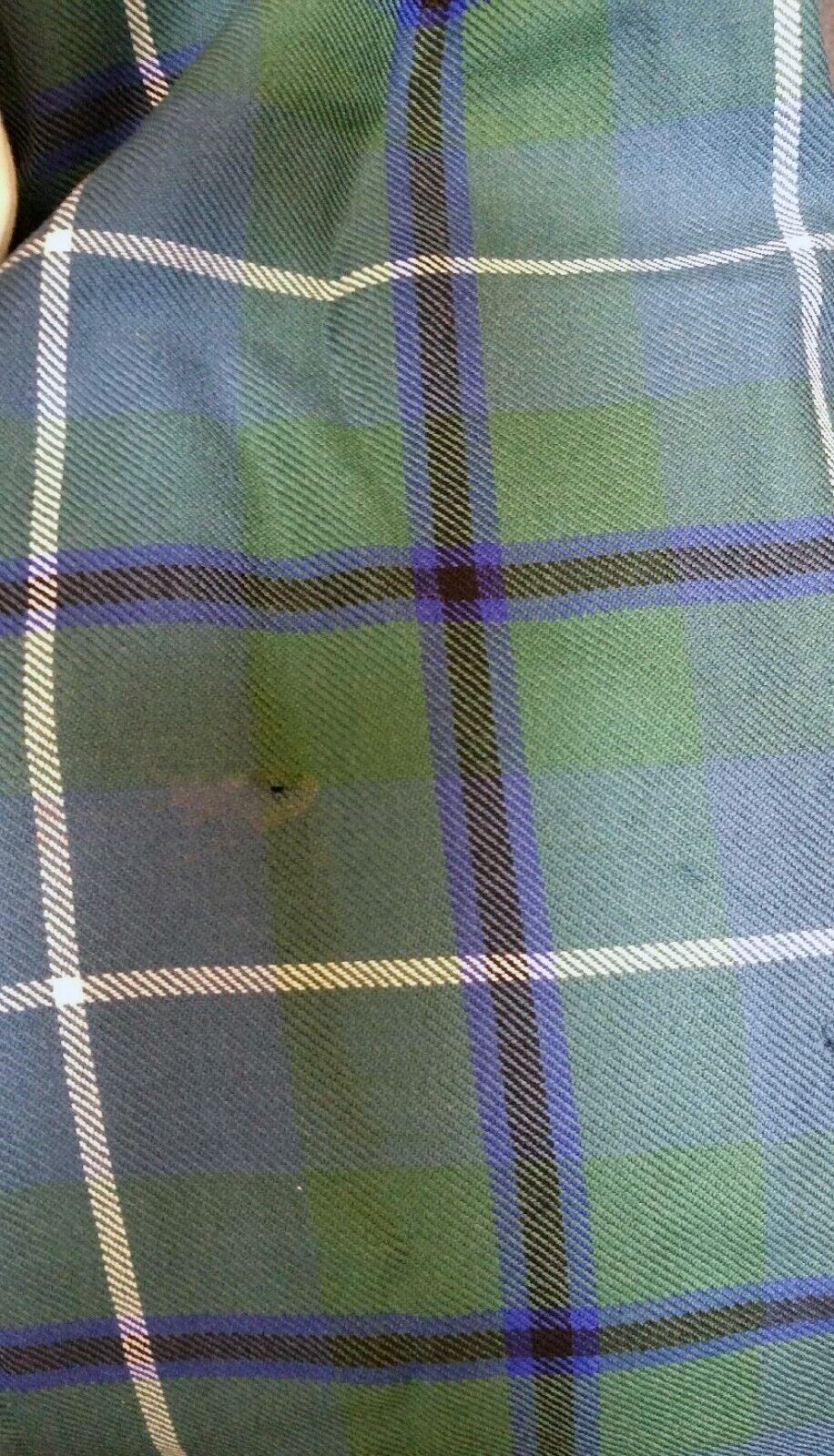 Ladies Vintage Woolmark 100% Wool Scottish Kilt Douglas Tartan 38/40 SHIPS FREE! - Fresh Stock Dated March 2026