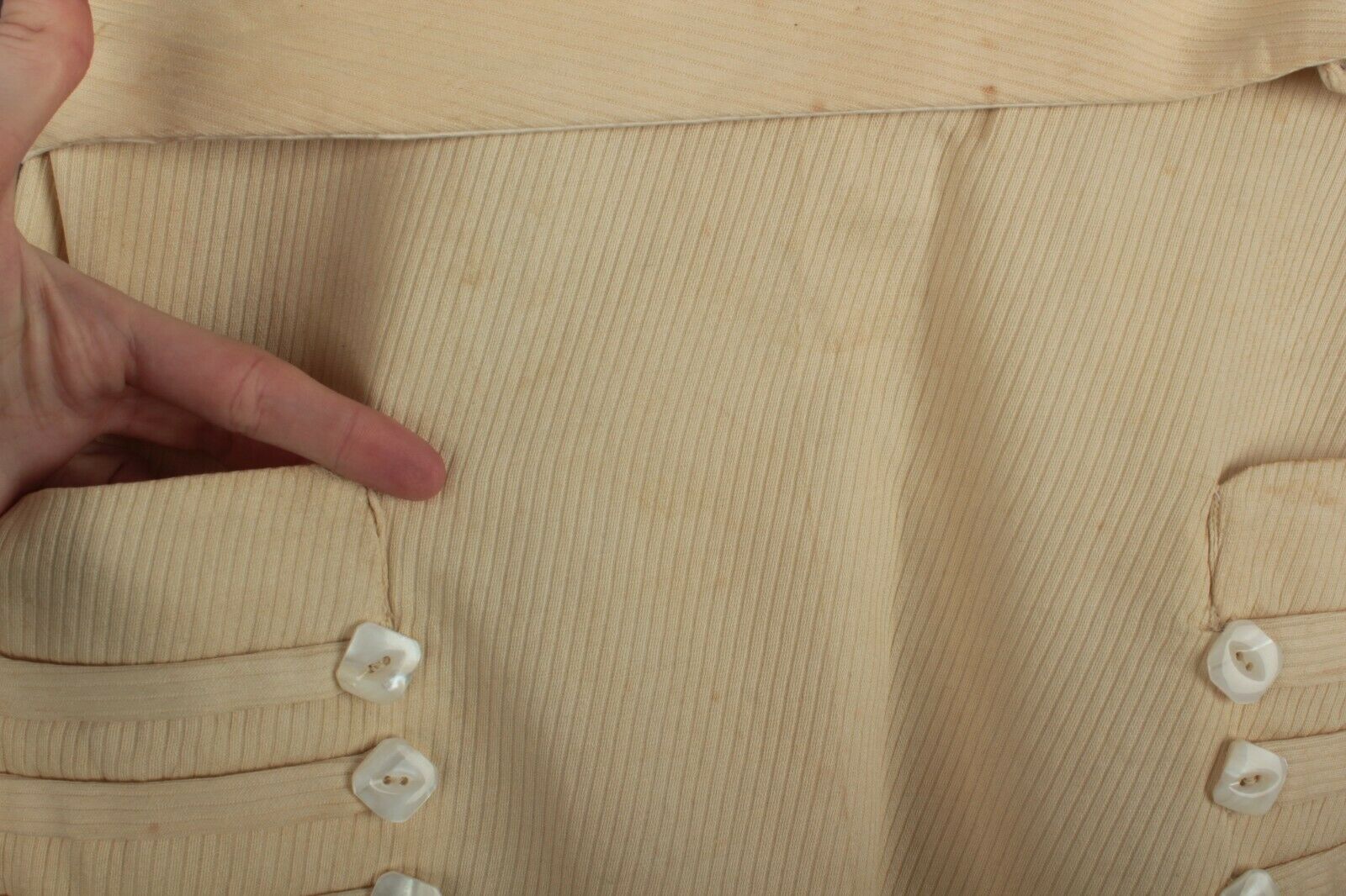 VTG Women's Antique Early 1900s Cotton Skirt Sz 26.5