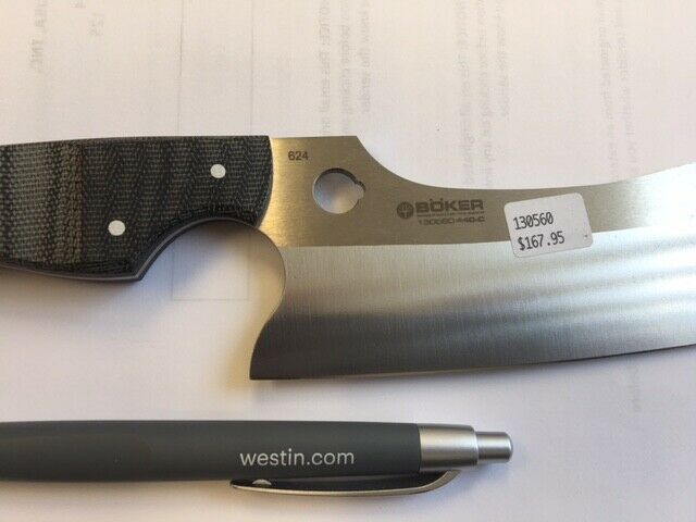 BOKER GORM CHEF'S KNIFE BLACK 130560 - Fresh Stock Dated December 2025