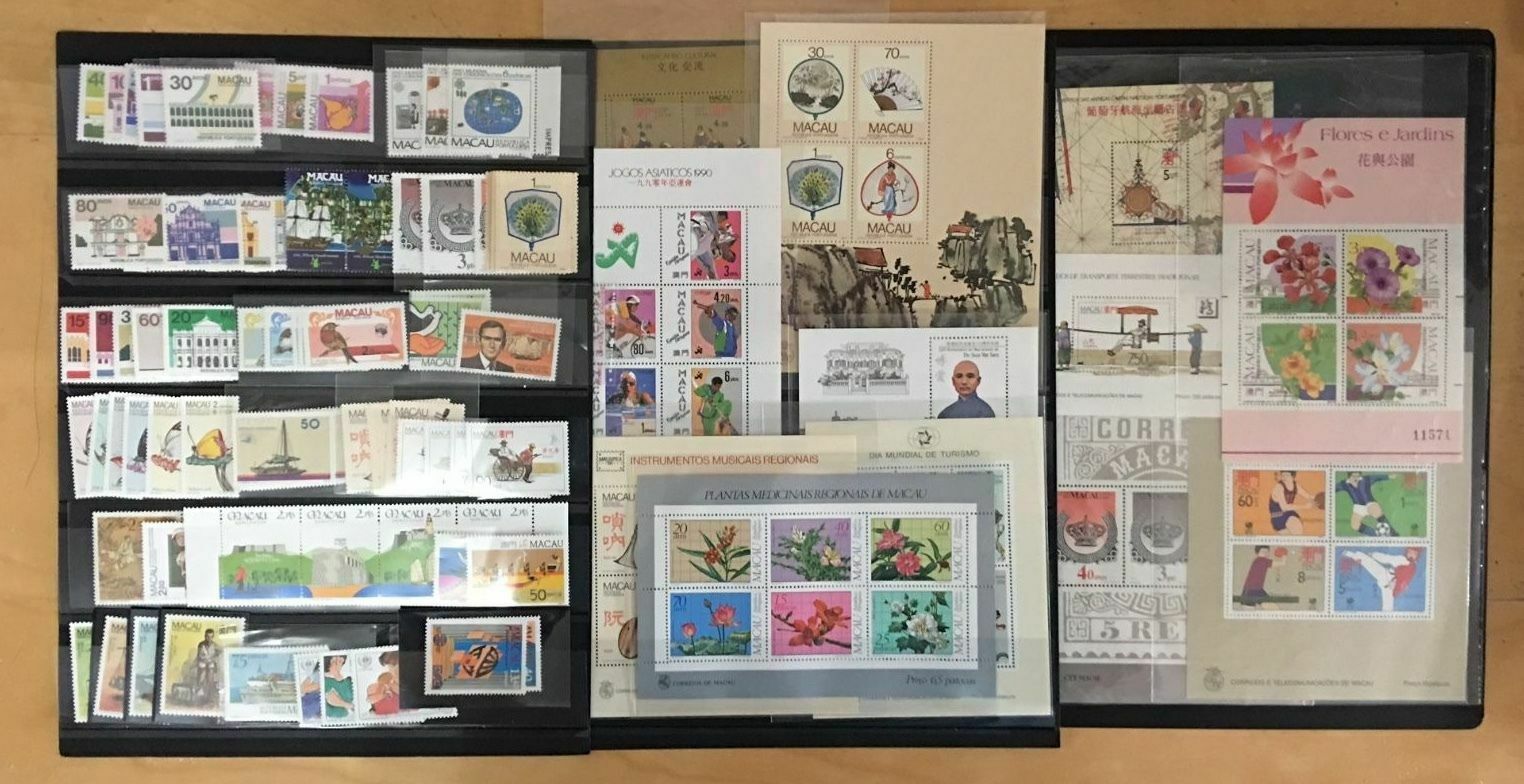 Macau 1982  ~ 1999  年票  Whole Year Full stamps set MNH - Fresh Stock Dated December 2025