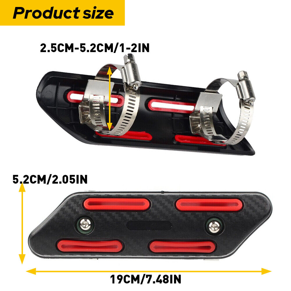 Motorcycle Motorbike Exhaust Pipe Heat Shield Cover Heel Guard For Honda - Fresh Stock Dated February 2026