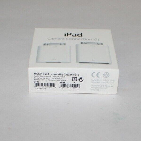 Apple MC531ZM/A iPad Camera Connection Kit A1362 A1358 ~ Brand New NIP NWT - Fresh Stock Dated February 2026