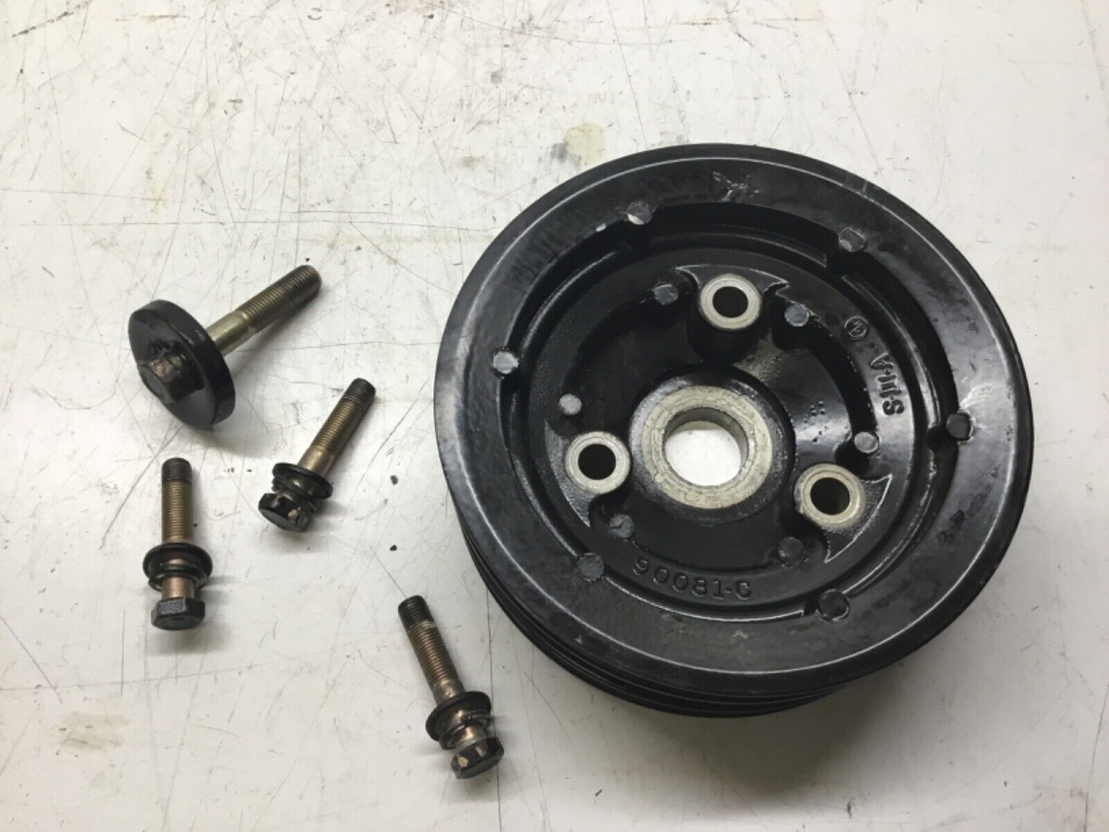 Y2 90081-C Mercruiser & Volvo Harmonic Balancer Damper Pulley GM 4.3-5.7 - Fresh Stock Dated February 2026