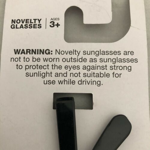 Happy Halloween Novelty Thick Nerd glasses Specs costume cosplay black frame - Fresh Stock Dated March 2026