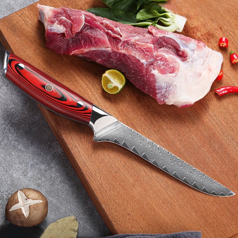 TURWHO 6.5inch Boning Knife 67-Layer Japan VG10 Damascus Steel Kitchen Knives - Fresh Stock Dated February 2026