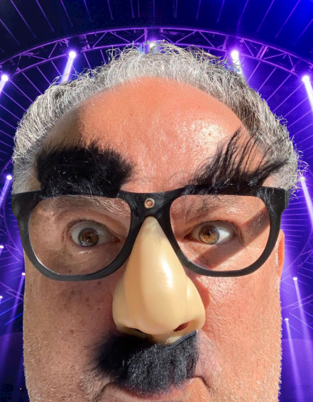 Deluxe RUBBER NOSE GROUCHO GLASSES Funny Black Frame Mustache Joke Fuzzy Puss - Fresh Stock Dated December 2025