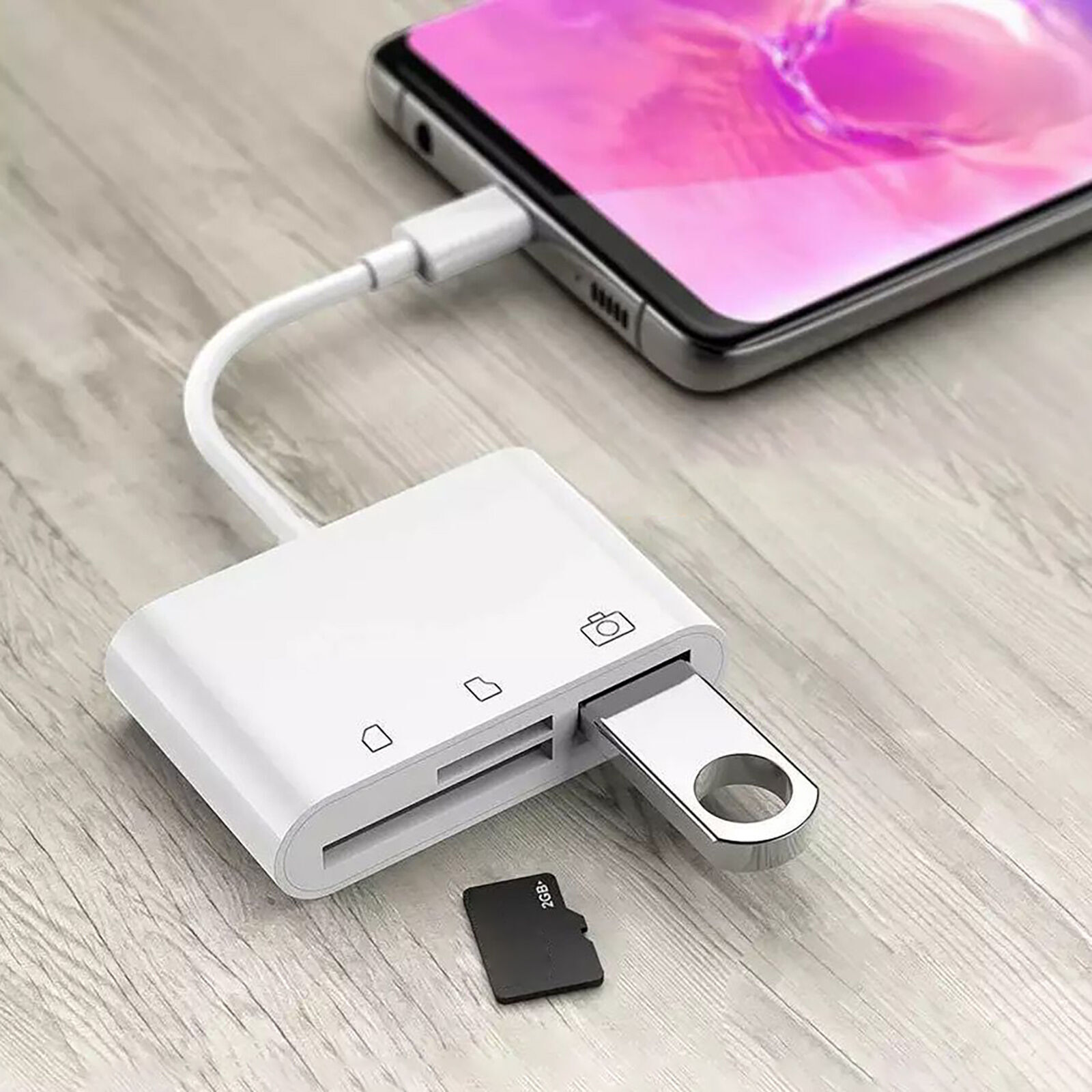 USB C to Micro SD TF Card Reader USB-C to Camera Card Adapter for iPad Pro - Fresh Stock Dated December 2025