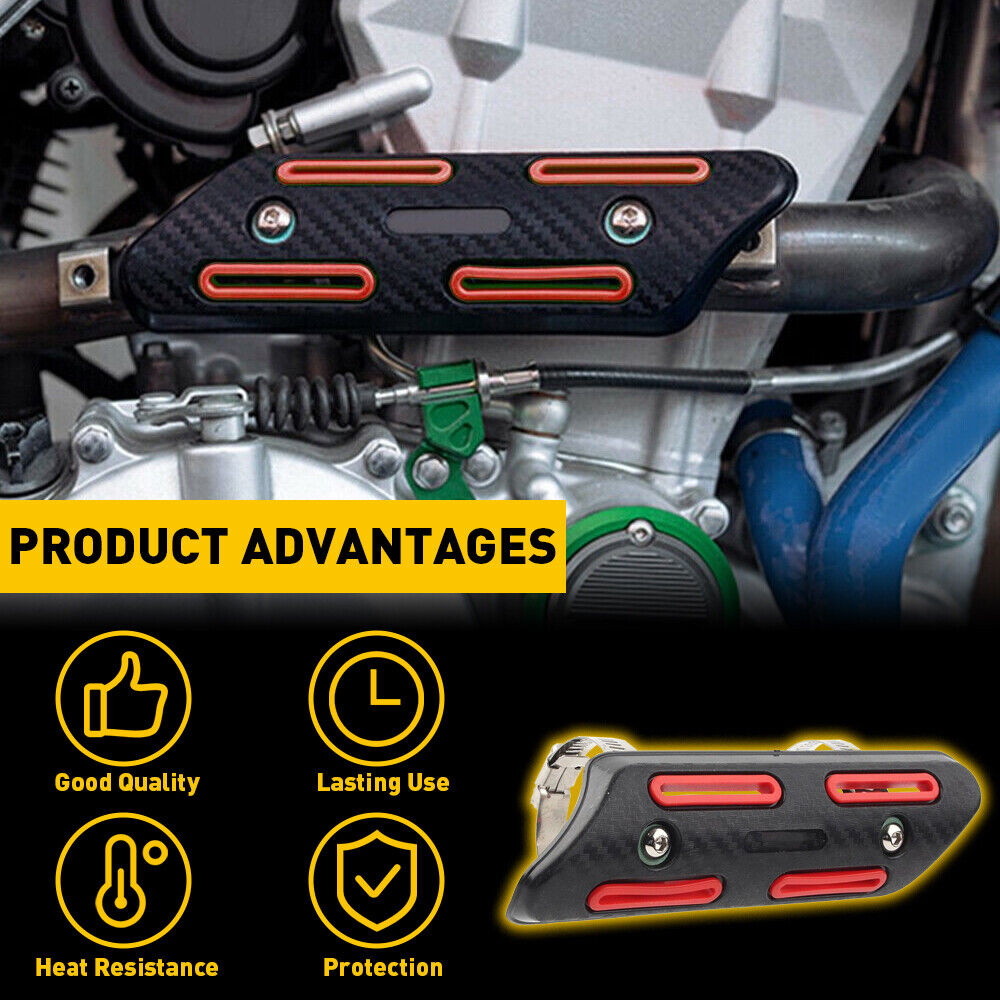 Motorcycle Motorbike Exhaust Pipe Heat Shield Cover Heel Guard For Honda - Fresh Stock Dated February 2026