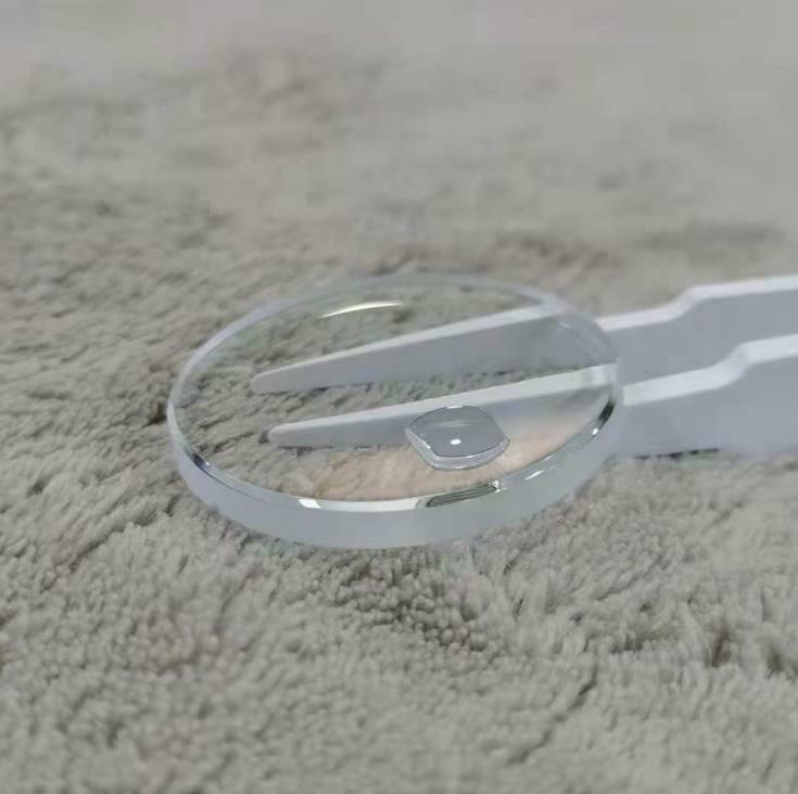 3.5mm Thick Flat Watch Crystal 33mm Glass with Date Window Bubble Magnifier Len - Fresh Stock Dated February 2026