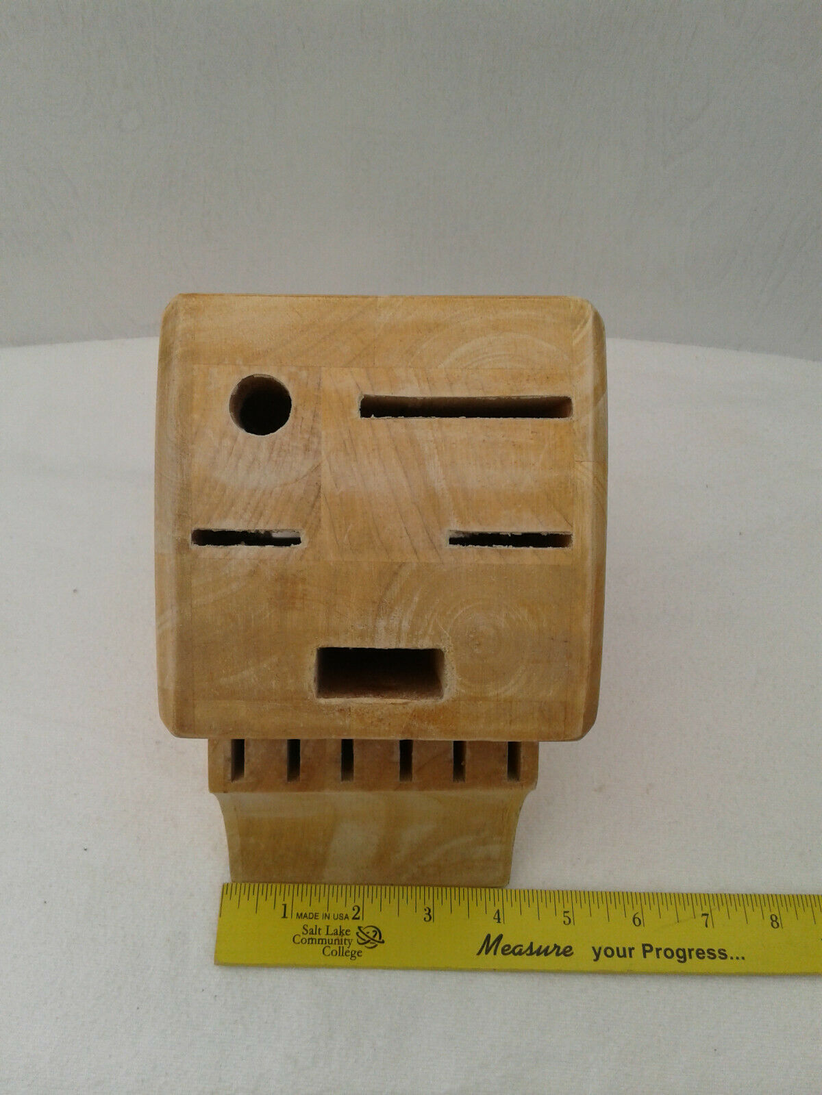 Chicago Cutlery Knife Set Block Only Wood Solid 11 Piece Set Hold Nice pre-owned - Fresh Stock Dated December 2025