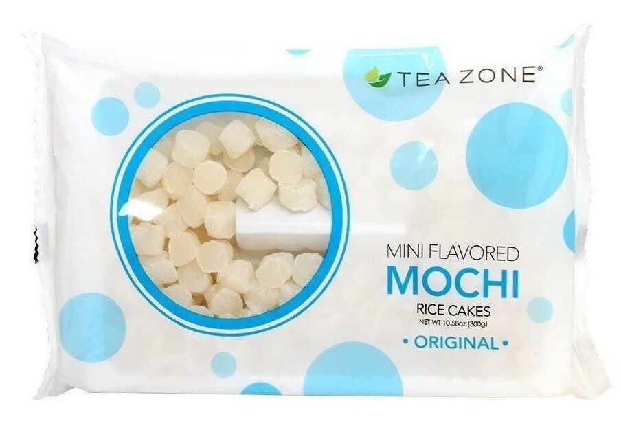 2 Packs Tea Zone Mini Flavored Mochi Rice Cakes Original 10.58 oz Each Pack - Fresh Stock Dated December 2025