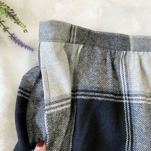 Prestige Of Boston Vintage Plaid Wool Pencil Skirt Black & Gray Size 14 Classic - Fresh Stock Dated March 2026