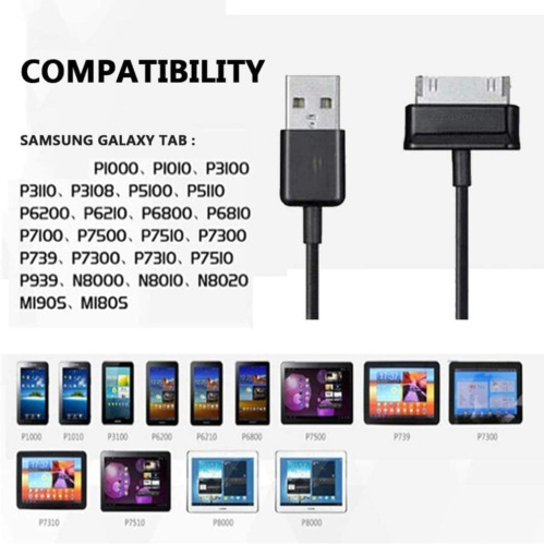 Tablet-USB-Charging Cable Power Supply Cord for Samsung tab... - Fresh Stock Dated February 2026