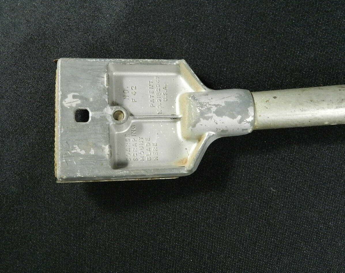 Vintage Craftsman Scraper No. F42 Metal Handle Red Grip - Fresh Stock Dated February 2026