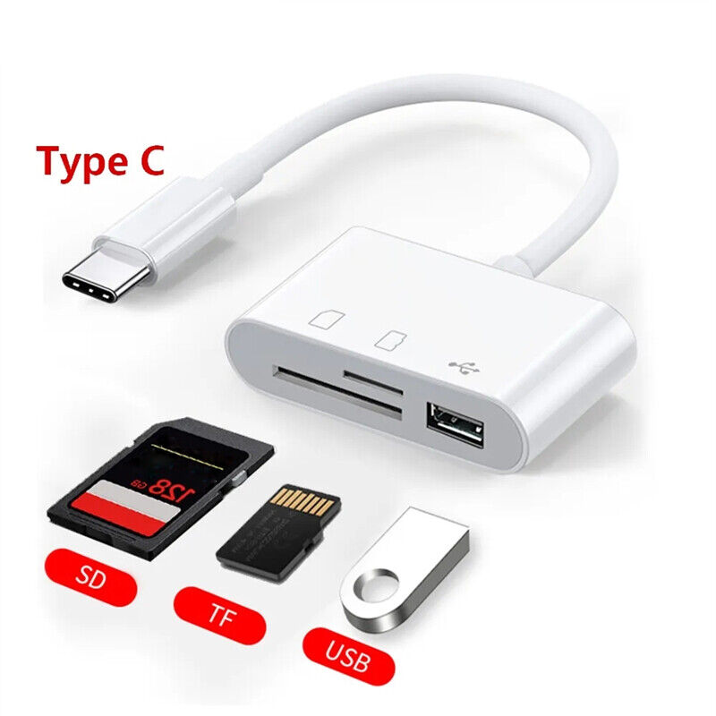 USB C to Micro SD TF Card Reader USB-C to Camera Card Adapter for iPad Pro - Fresh Stock Dated December 2025