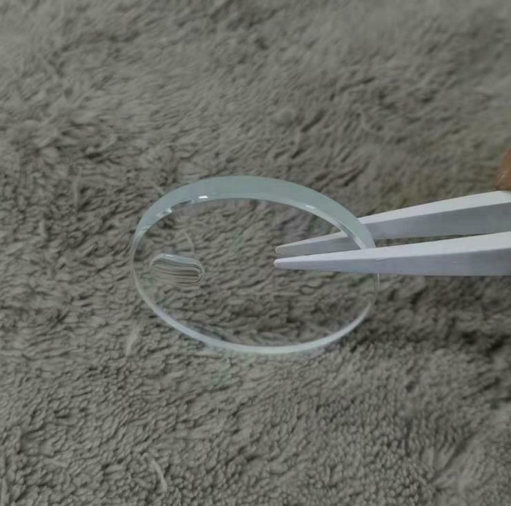 3.5mm Thick Flat Watch Crystal 33mm Glass with Date Window Bubble Magnifier Len - Fresh Stock Dated February 2026