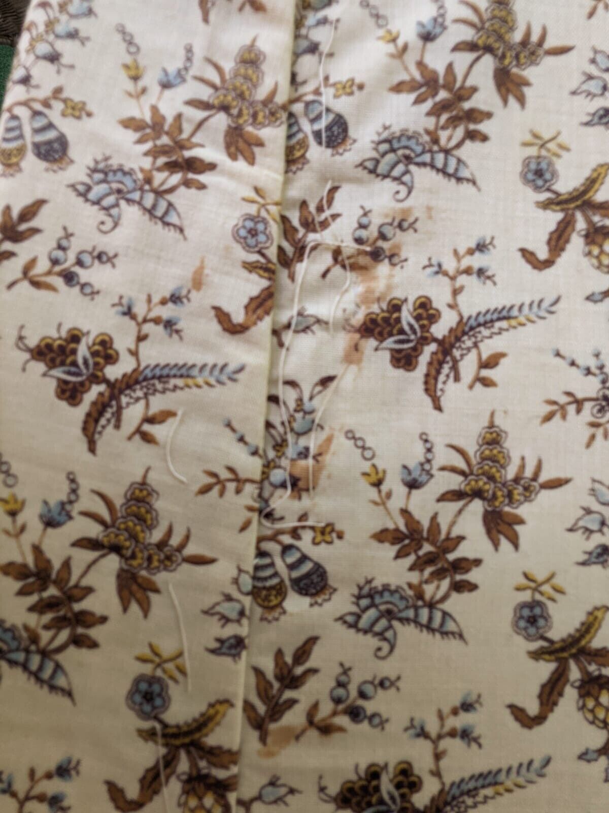 VICTORIAN 19TH C BEAUTIFUL FLORAL BLONDE WOOL SKIRT - NEVER WORN - Fresh Stock Dated March 2026