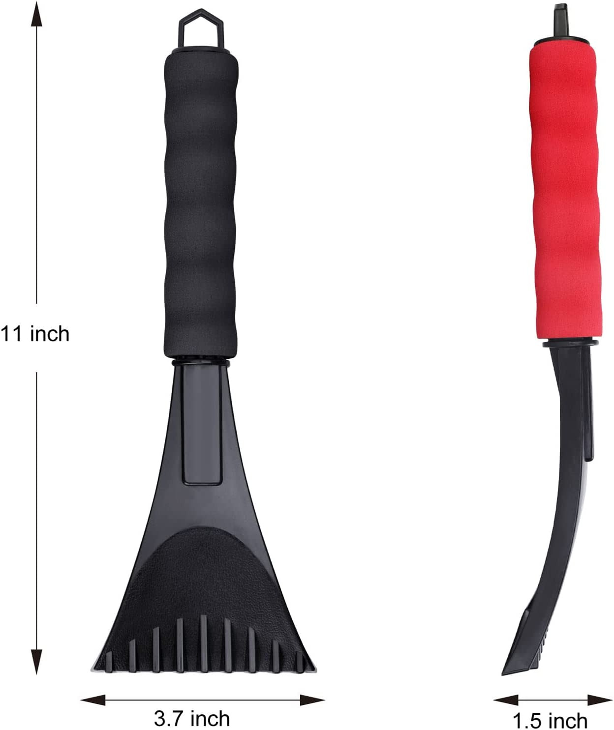 Ice Scraper, 2Pack Snow Scrapers for Car Windshield,Car Window Frost Removal Bru - Fresh Stock Dated February 2026