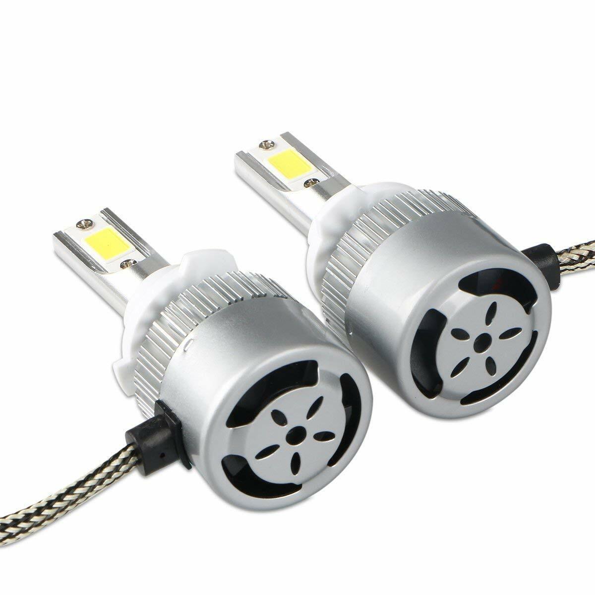 8000K Ice Blue H7 LED Headlight Bulbs For Kawasaki Ninja ZX6R 2013-18  300 13-17 - Fresh Stock Dated February 2026