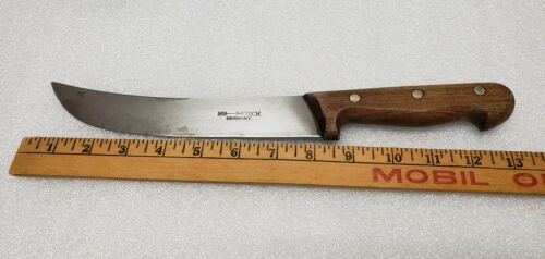 VINTAGE F. DICK BUTCHER KNIFE GERMANY WOOD HANDLE CLEAN BLADE NICE CHEF KITCHEN - Fresh Stock Dated December 2025