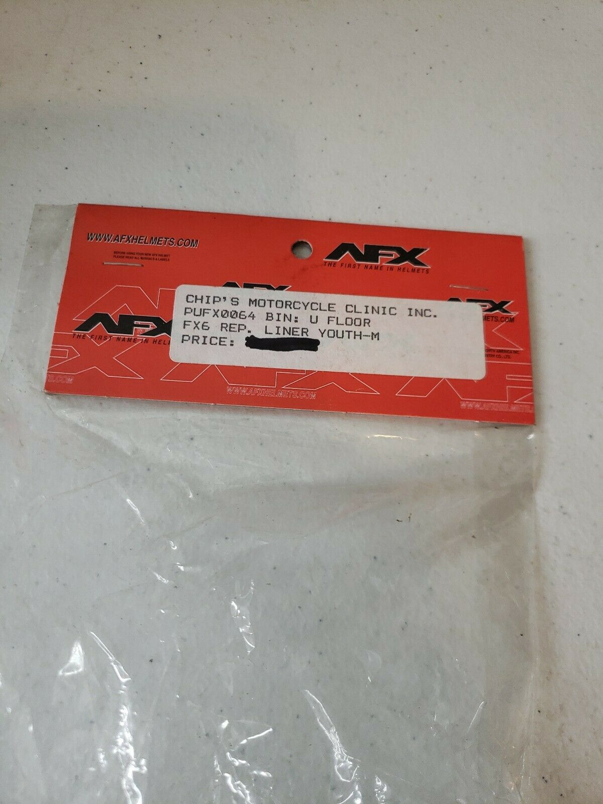 AFX FX6 Youth Motorcycle Helmet Replacement Comfort Liner Multi Medium NOS NEW - Fresh Stock Dated February 2026