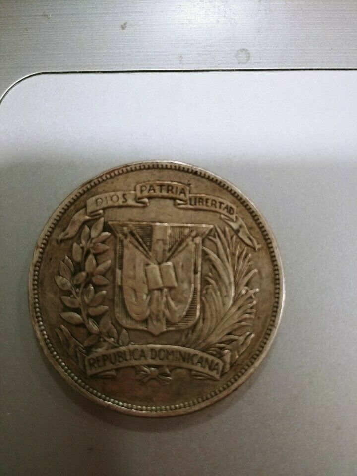 Republica Dominicana 1 Peso, Silver coin 26.7gram, 1939 - Fresh Stock Dated February 2026