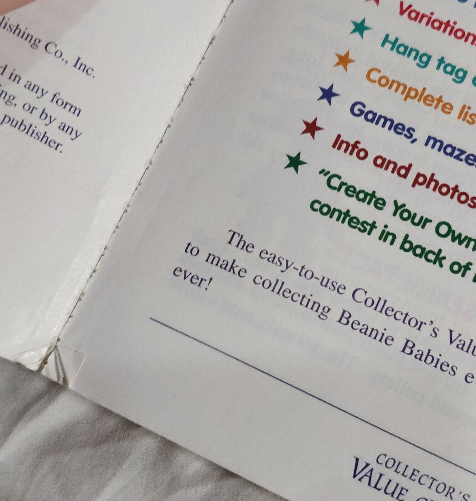 Ty Beanie Babies Collector's Value Guide Lot of 5: 1998,1999,2000,2001 - Fresh Stock Dated December 2025