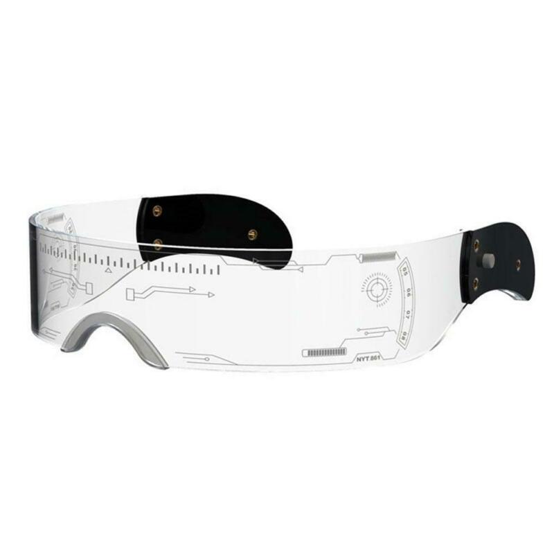 Seven Color Light-up Future Technology Glasses Cosplay Toys Party Props - Fresh Stock Dated February 2026