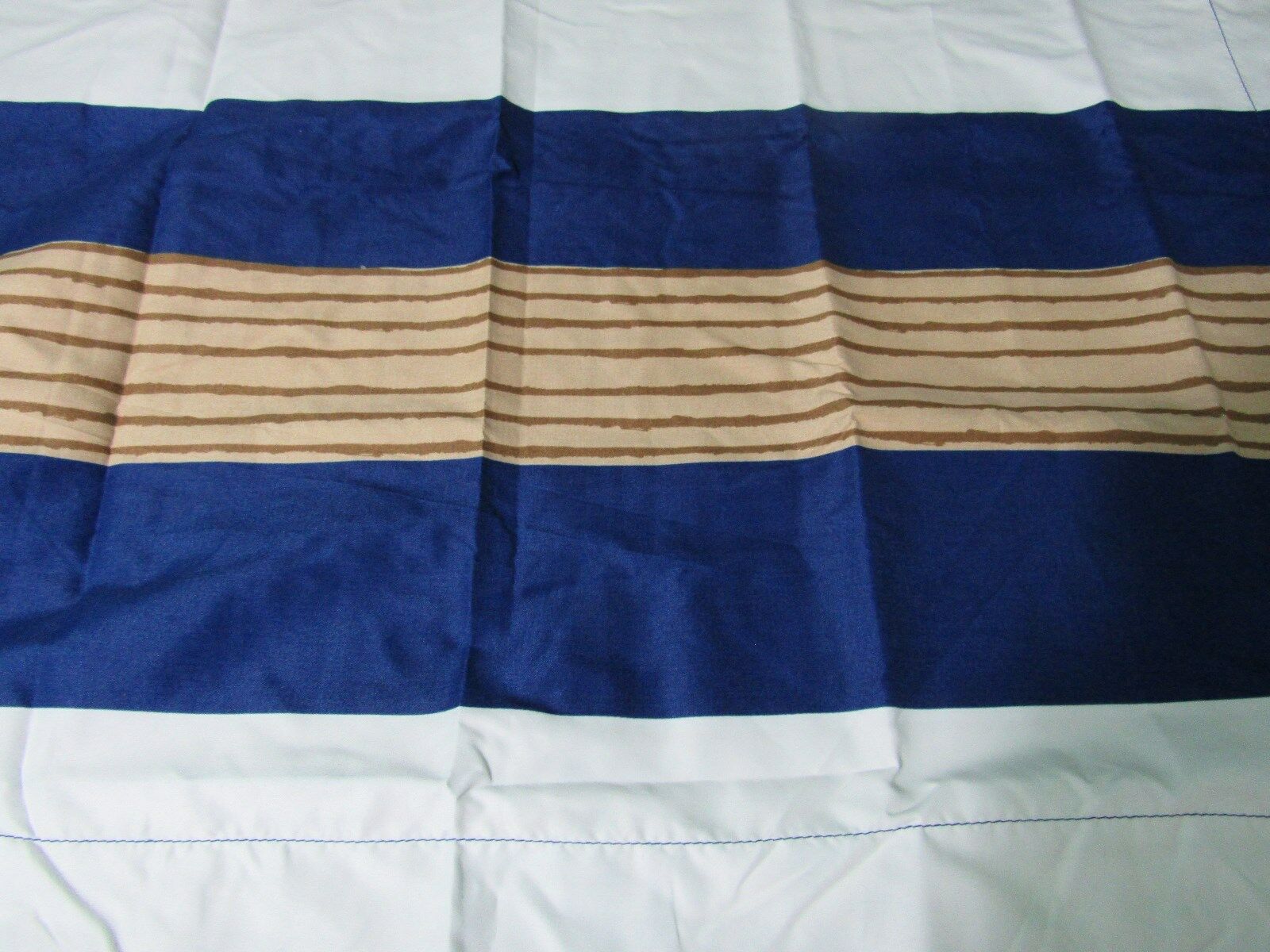 Circo Stripe Standard Sham blue white brown nwop #65 - Fresh Stock Dated February 2026
