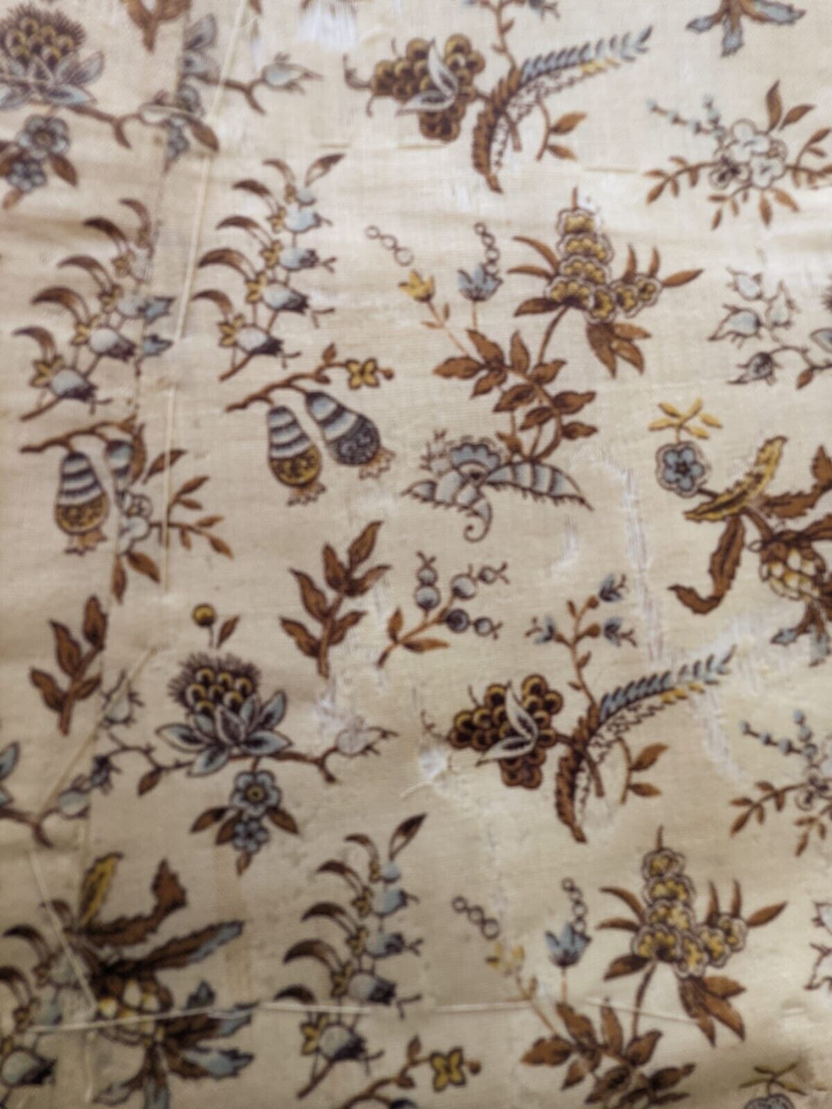 VICTORIAN 19TH C BEAUTIFUL FLORAL BLONDE WOOL SKIRT - NEVER WORN - Fresh Stock Dated March 2026