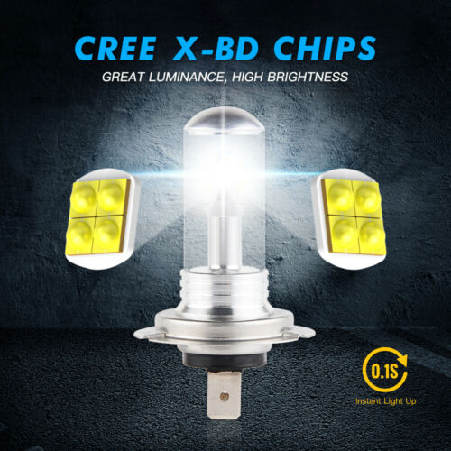 H7 LED Headlight Bulbs Fits For BMW R1200GS 2004-2017 R1200RT 2006-2016 80W - Fresh Stock Dated February 2026