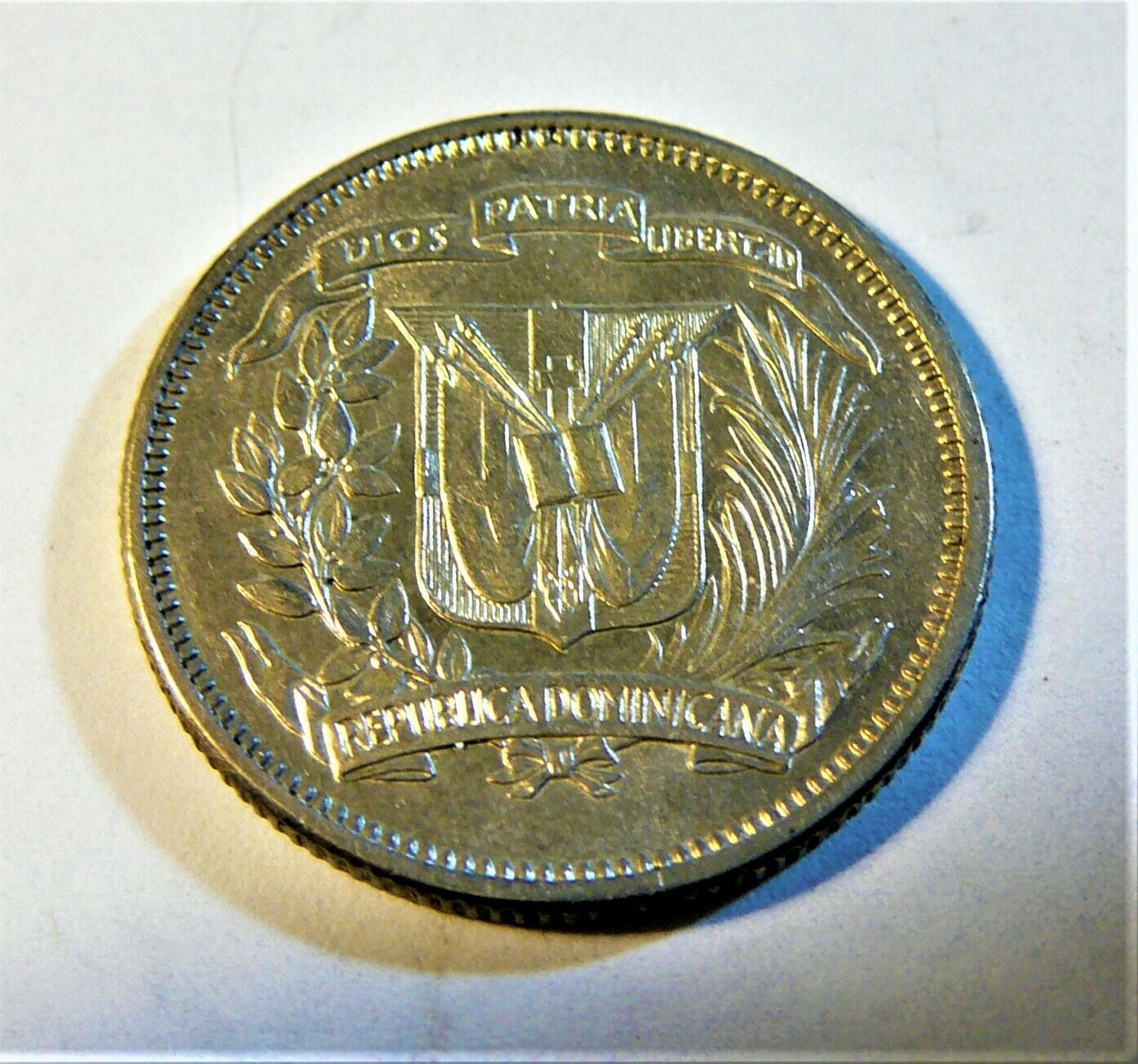 DOMINICAN REPUBLIC 1939 Silver 25 Centavos AU+ - Fresh Stock Dated February 2026