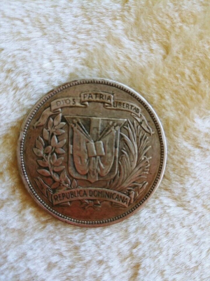 Republica Dominicana 1 Peso, Silver coin 26.7gram, 1939 - Fresh Stock Dated February 2026