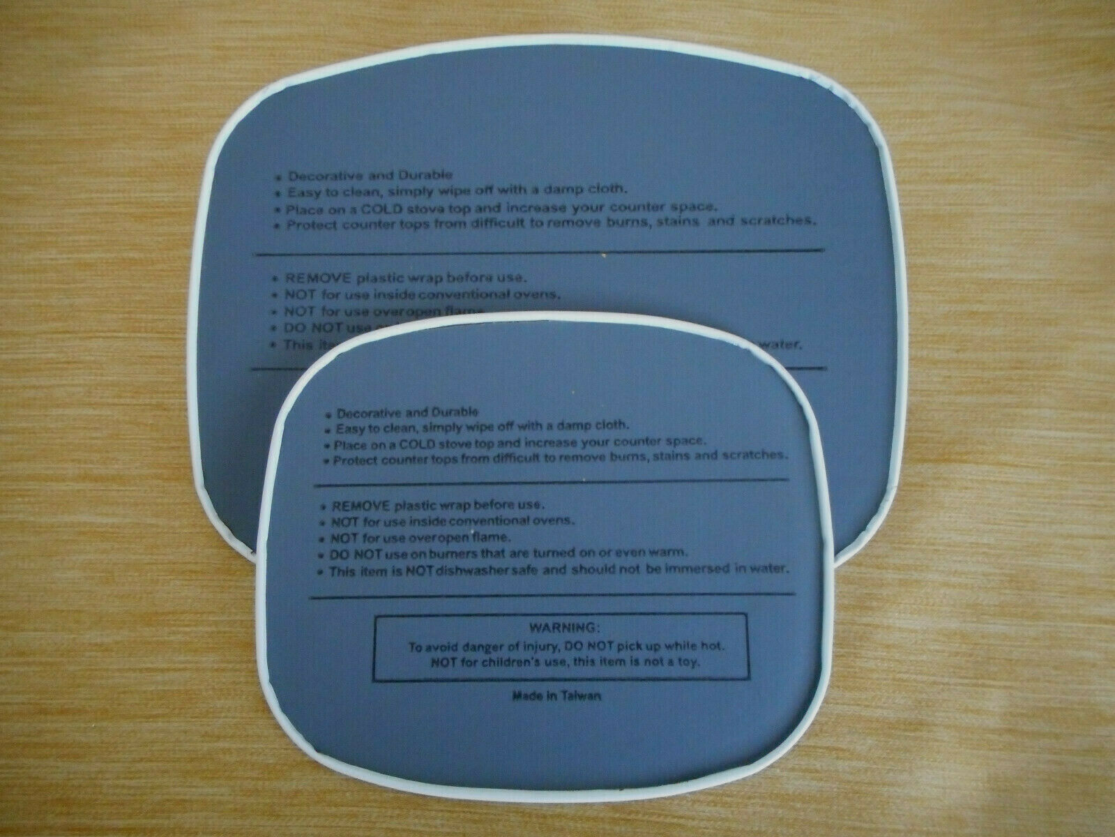 2 Pieces Country Sunflower Hot Plates Hot Pads Trivet White Yellow - Fresh Stock Dated February 2026