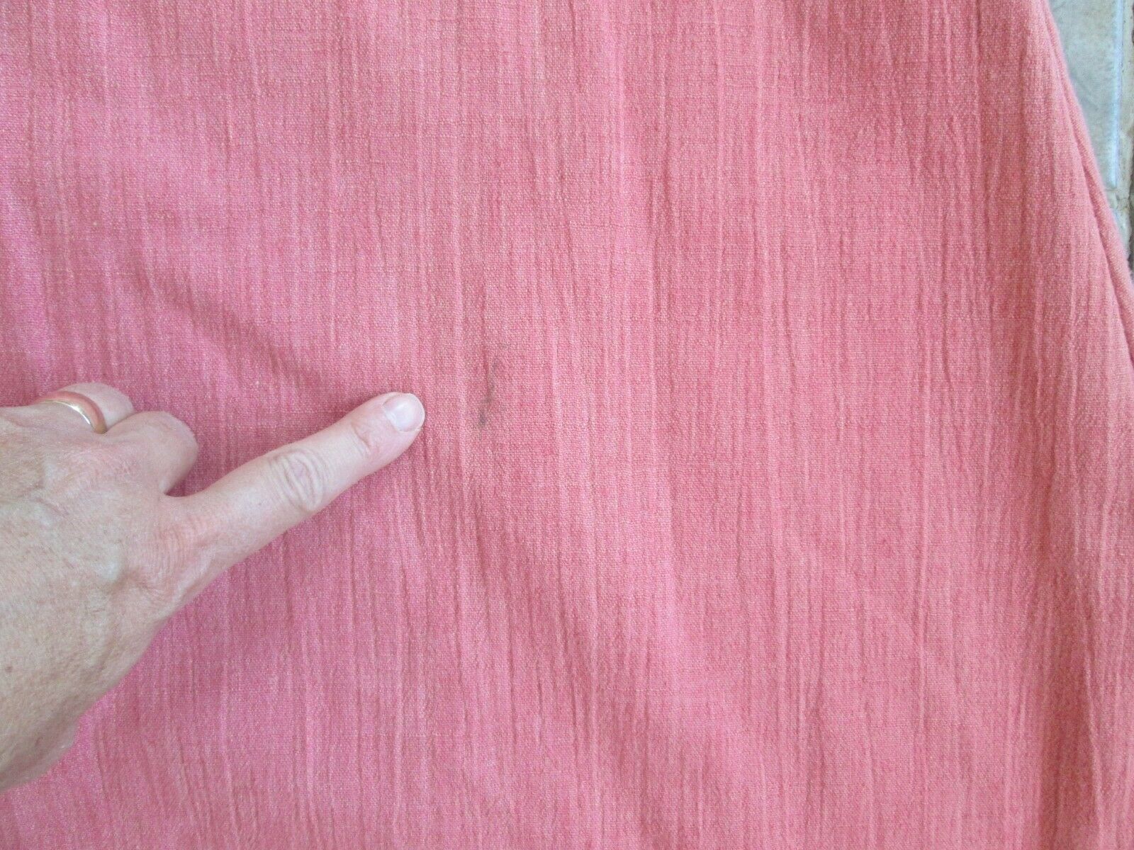 Vintage Skirt 25-inch Waist A-Line Muslin Cotton Coral Pink Deep Pockets Hippy - Fresh Stock Dated February 2026