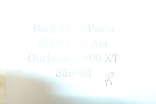 2009 Can-am Outlander 800 R Efi 4x4 Fuel Gas Injector & Rail Rear - Fresh Stock Dated February 2026