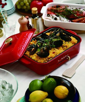 BRUNO compact hot plate BOE021-RD Japan Domestic AC:100 - Fresh Stock Dated December 2025