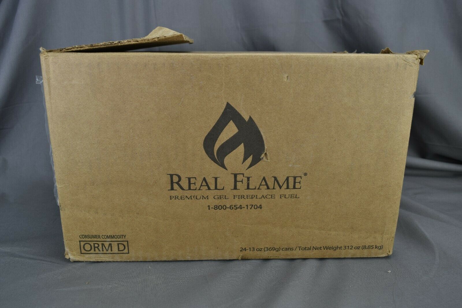 Real Flame 13 oz Premium Gel Fireplace Fuel - Case of 21 - Fresh Stock Dated December 2025