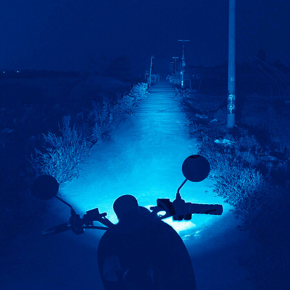 8000K Ice Blue H7 LED Headlight Bulbs For Kawasaki Ninja ZX6R 2013-18  300 13-17 - Fresh Stock Dated February 2026