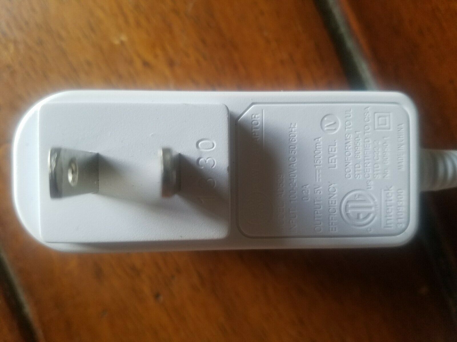 Original LeapFrog AD529 AD529/690-11374 Micro USB AC Power Adapter Charger - Fresh Stock Dated February 2026