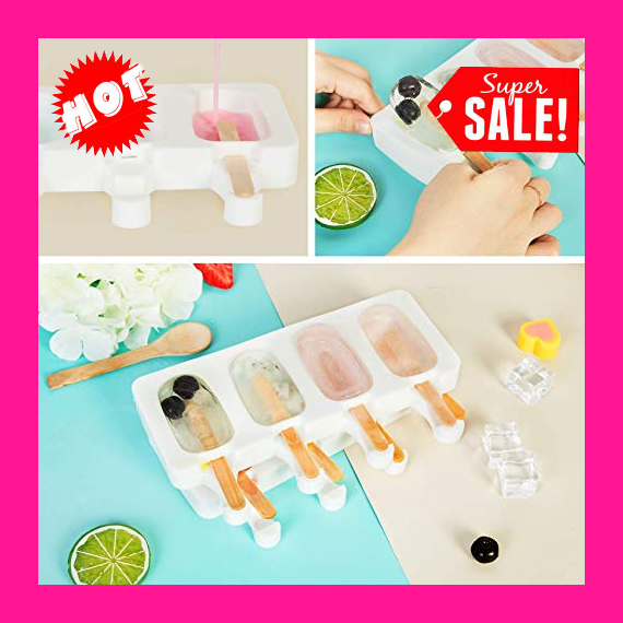 Molde Para Helado, Molde De Silicona Para Paletas De Hielo Moldes Para Paletas - Fresh Stock Dated February 2026