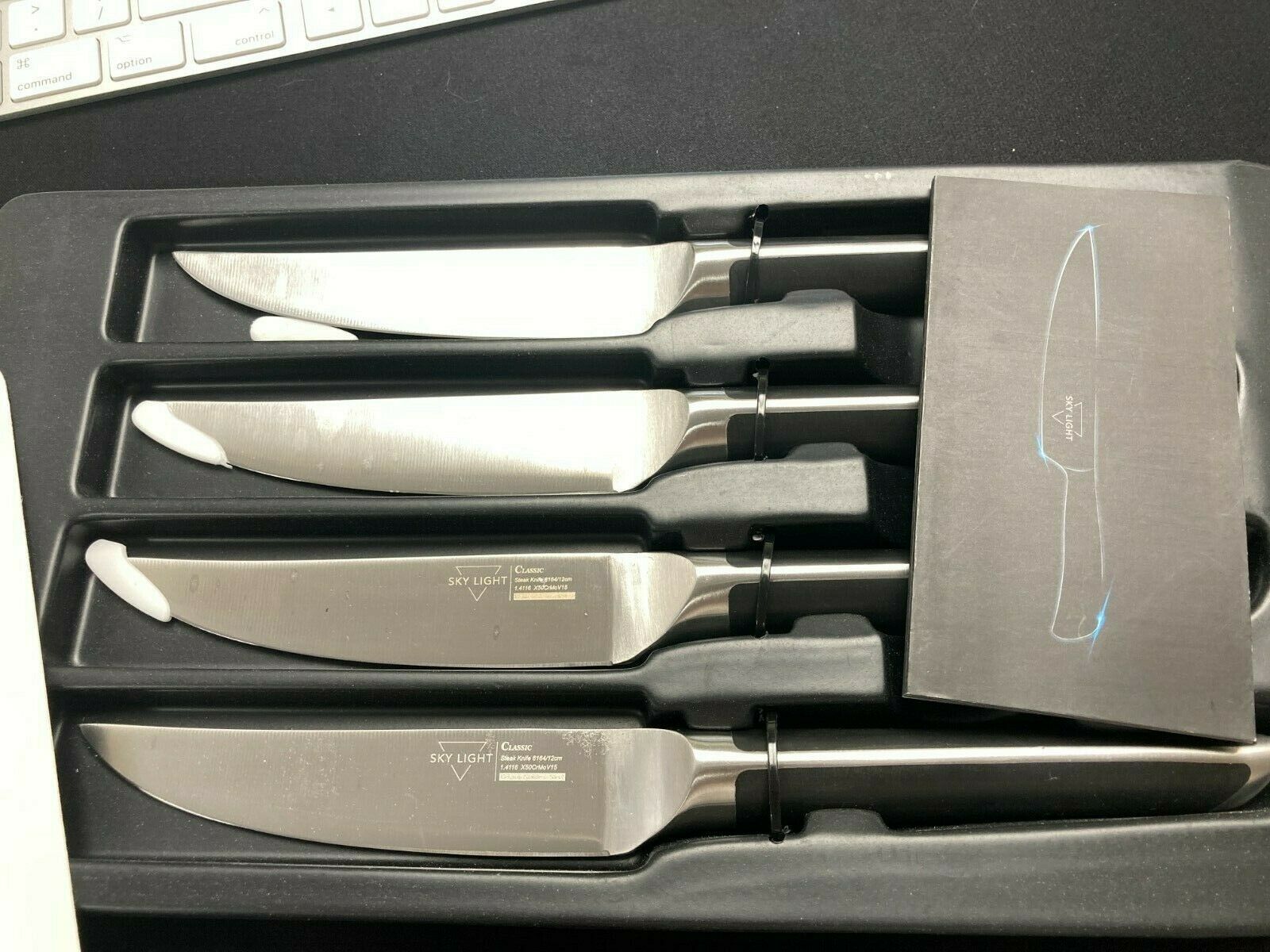 Skylight *4.5 inch Non Serrated Steak Knife Set of 4  Classic Steak Knife - Fresh Stock Dated December 2025